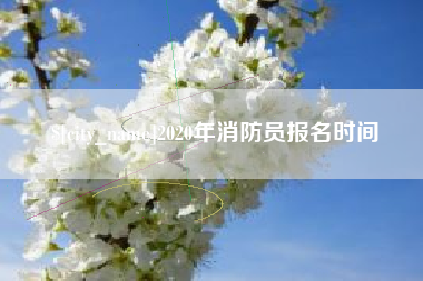 巢湖2020年消防员报名时间