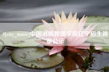 巢湖中国消防救援学院辽宁招生简章公示