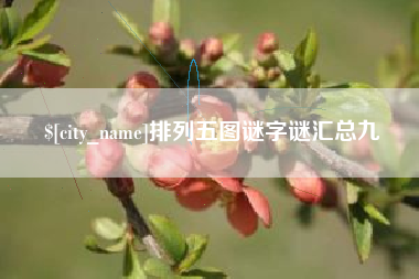 巢湖排列五图谜字谜汇总九