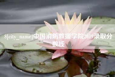 巢湖中国消防救援学院2019录取分数线