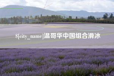 巢湖温哥华中国组合滑冰