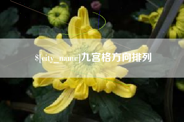 巢湖九宫格方向排列
