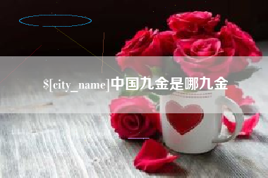 巢湖中国九金是哪九金