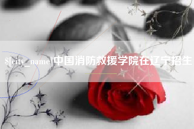 巢湖中国消防救援学院在辽宁招生