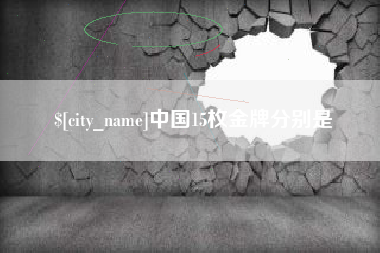 巢湖中国15枚金牌分别是