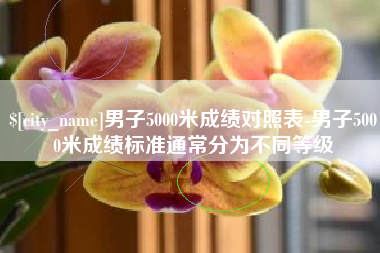 巢湖男子5000米成绩对照表-男子5000米成绩标准通常分为不同等级