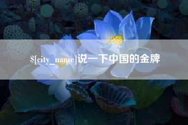 巢湖说一下中国的金牌