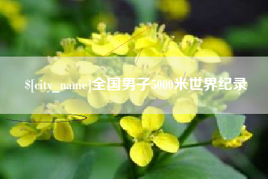 巢湖全国男子5000米世界纪录