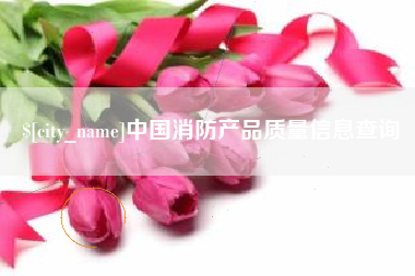 巢湖中国消防产品质量信息查询