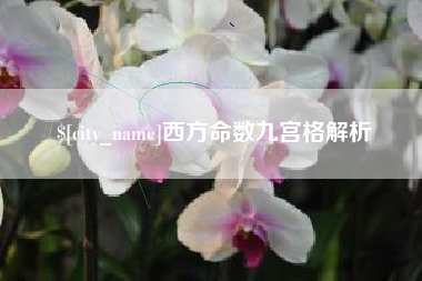 巢湖西方命数九宫格解析