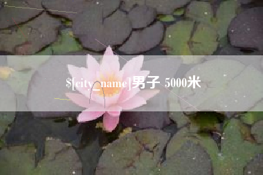 巢湖男子 5000米