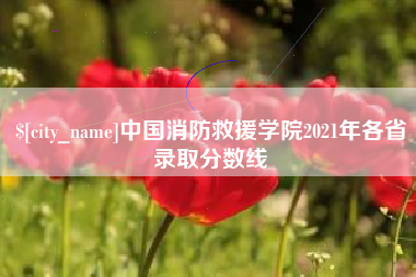 巢湖中国消防救援学院2021年各省录取分数线