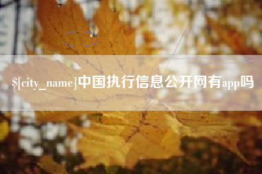 巢湖中国执行信息公开网有app吗