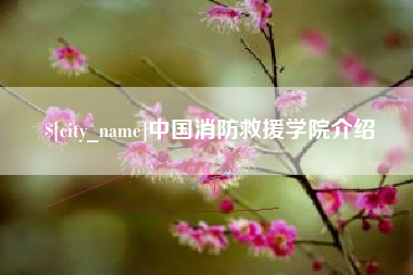巢湖中国消防救援学院介绍