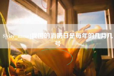 巢湖我国的消防日是每年的几月几号