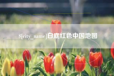 巢湖白底红色中国地图
