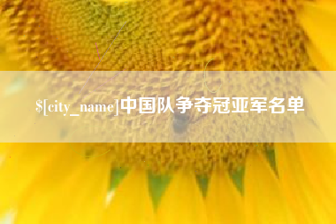 巢湖中国队争夺冠亚军名单