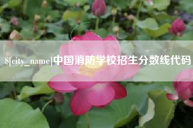 巢湖中国消防学校招生分数线代码