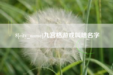 巢湖九宫格游戏叫啥名字