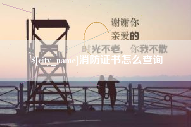 巢湖消防证书怎么查询