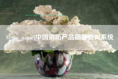 巢湖中国消防产品质量查询系统