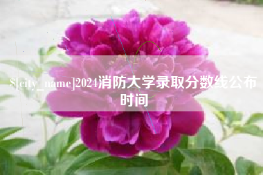 巢湖2024消防大学录取分数线公布时间