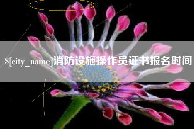 巢湖消防设施操作员证书报名时间