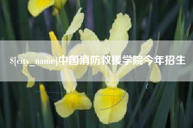 巢湖中国消防救援学院今年招生