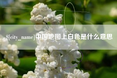 巢湖中国地图上白色是什么意思