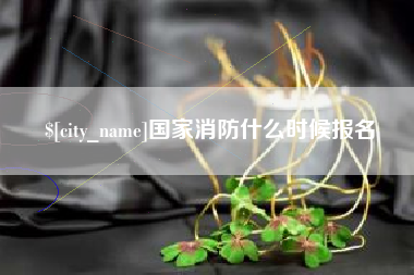 巢湖国家消防什么时候报名