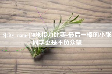 巢湖50米接力比赛-最后一棒的小张同学更是不负众望