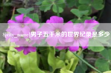 巢湖男子五千米的世界纪录是多少