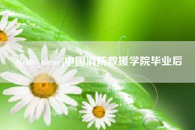 巢湖中国消防救援学院毕业后
