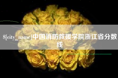 巢湖中国消防救援学院浙江省分数线