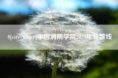 巢湖中国消防学院2024年分数线