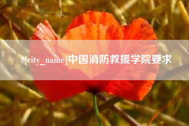 巢湖中国消防救援学院要求
