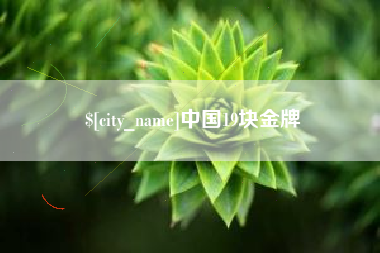 巢湖中国19块金牌