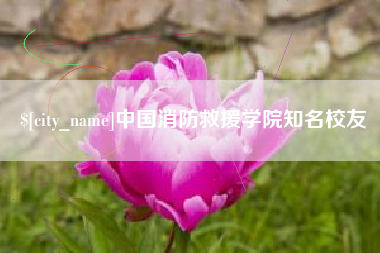 巢湖中国消防救援学院知名校友