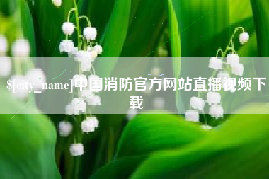 巢湖中国消防官方网站直播视频下载