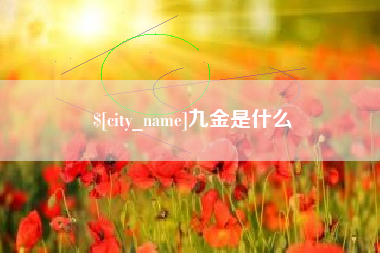 巢湖九金是什么
