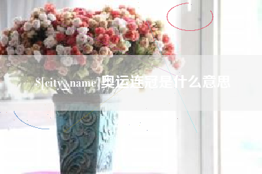 巢湖奥运连冠是什么意思