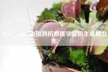 巢湖中国消防救援学院招生章程公布!