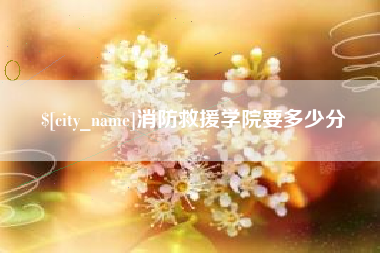 巢湖消防救援学院要多少分
