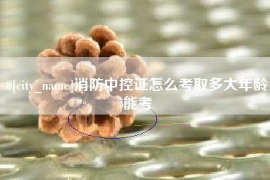 巢湖消防中控证怎么考取多大年龄能考